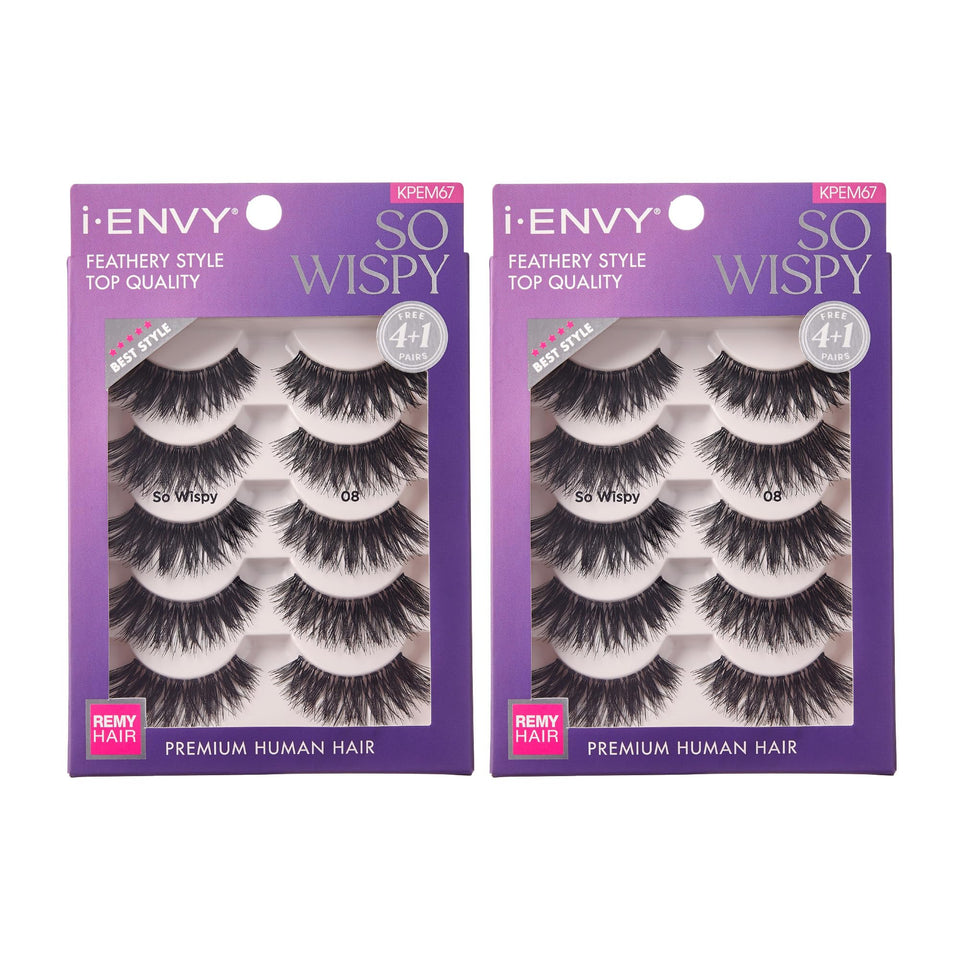 iENVY So Wispy lashes pack 1: soft, natural volume for daily wear.