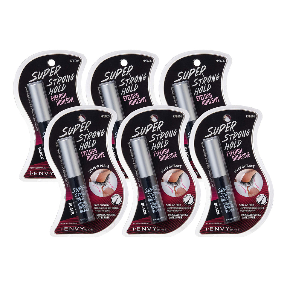 iENVY brush-applicator close-up showing precise lash adhesive application for secure lashes