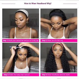 iesste headband wig perfect for daily activities and quick styling.