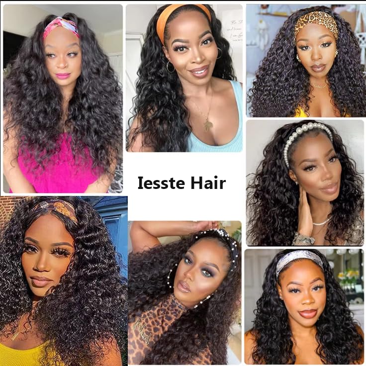 iesste versatile headband wig for travel, events, and dating use.