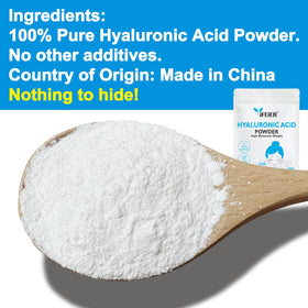 ifeier hyaluronic acid powder dissolving in water, easy serum prep