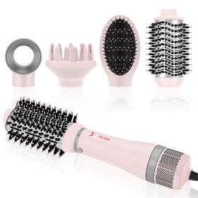 IG INGLAM 4 in 1 blowout brush dryer closeup showing quick drying and polish