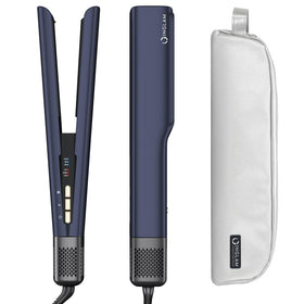IG INGLAM Air Straightener demonstrates wet-to-dry styling for sleek, salon-like shine.