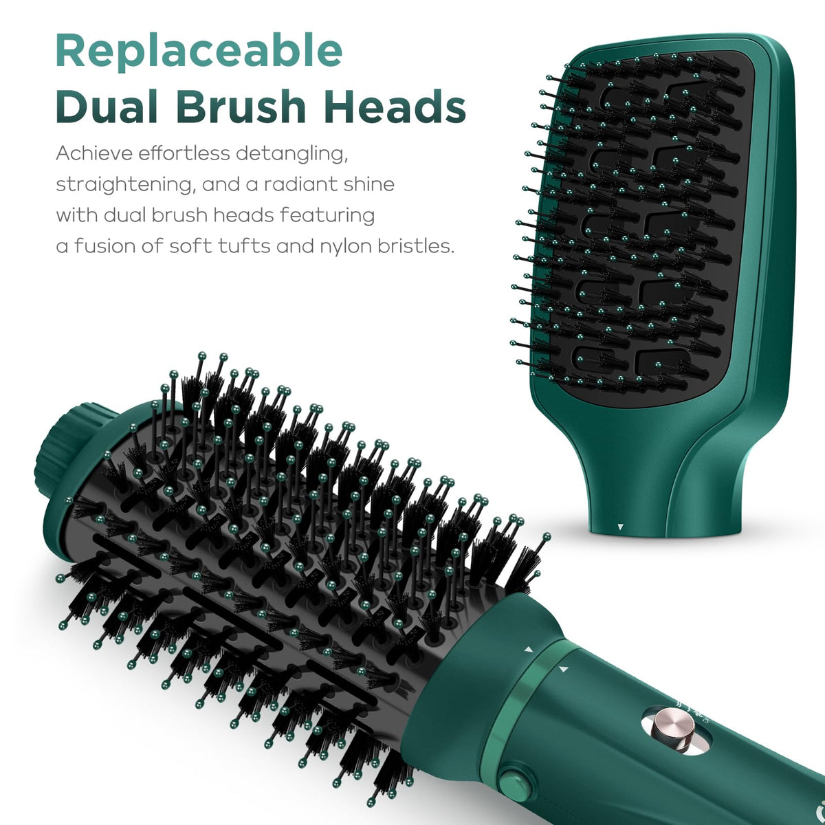 IG INGLAM hair dryer brush cool shot locks your style.