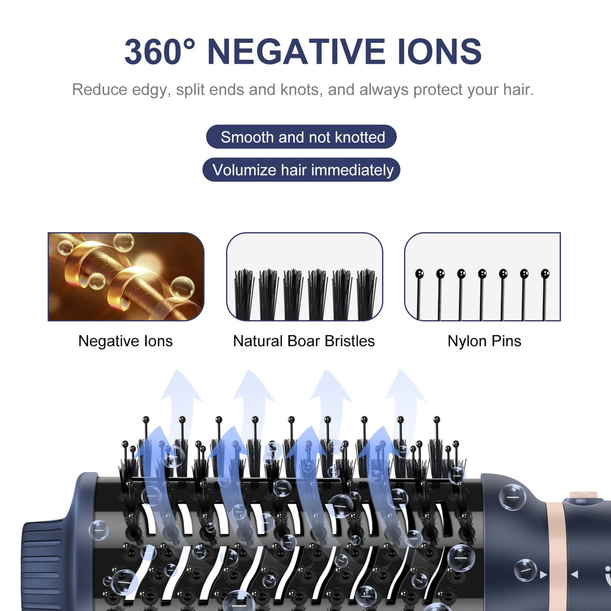 IG INGLAM interchangeable heads enable quick swaps for multiple looks.