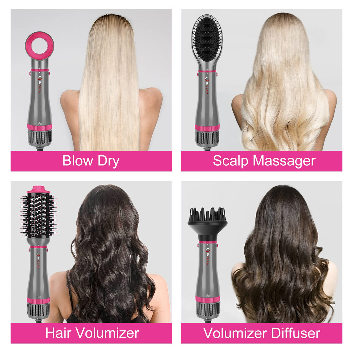 IG INGLAM interchangeable heads enabling versatile styling options