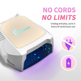 iGel Beauty Hybrid Pro 2.0 cordless design enabling on-the-go nail sessions