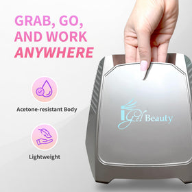 iGel Beauty Hybrid Pro 2.0 lamp LCD display with precise timer control