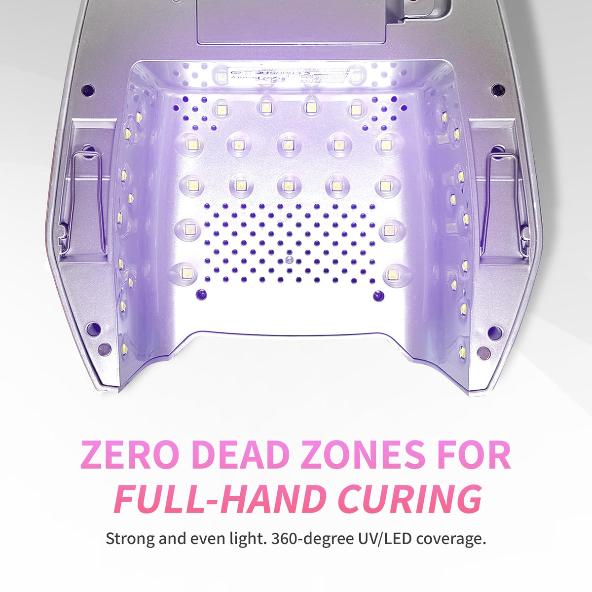 iGel Beauty Hybrid Pro 2.0 lamp with removable tray for easy sanitation