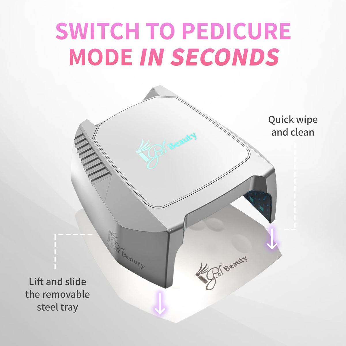iGel Beauty Hybrid Pro 2.0 lamp UV LED output compatible with gel systems