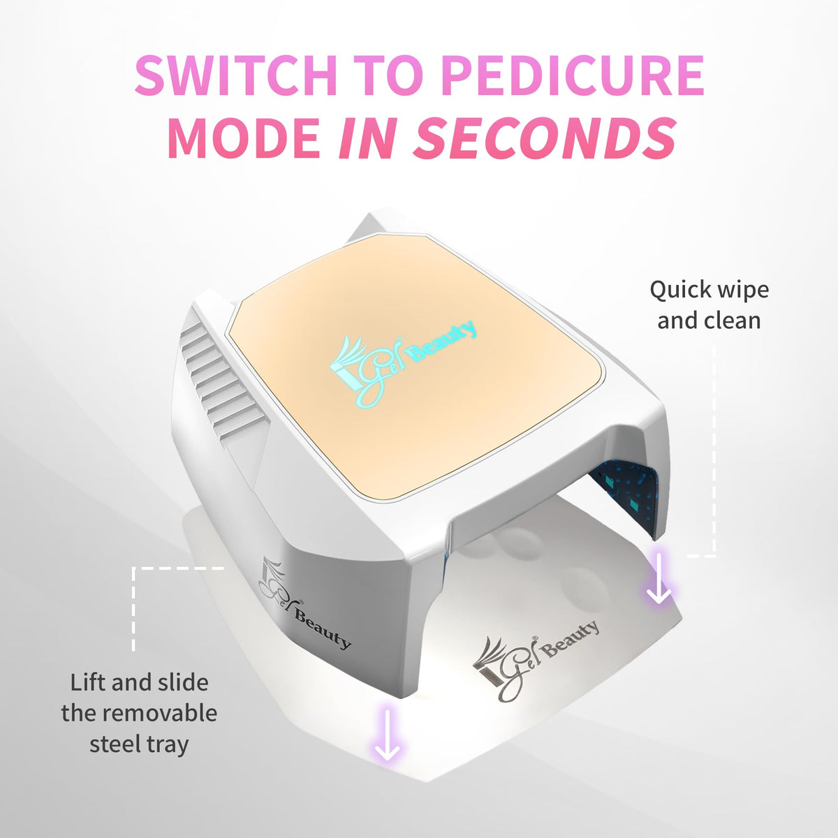 iGel Beauty Hybrid Pro 2.0 LCD timer display for precise curing