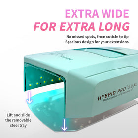 iGel Beauty Hybrid Pro 3.0 XL side view, acetone-resistant exterior for durability
