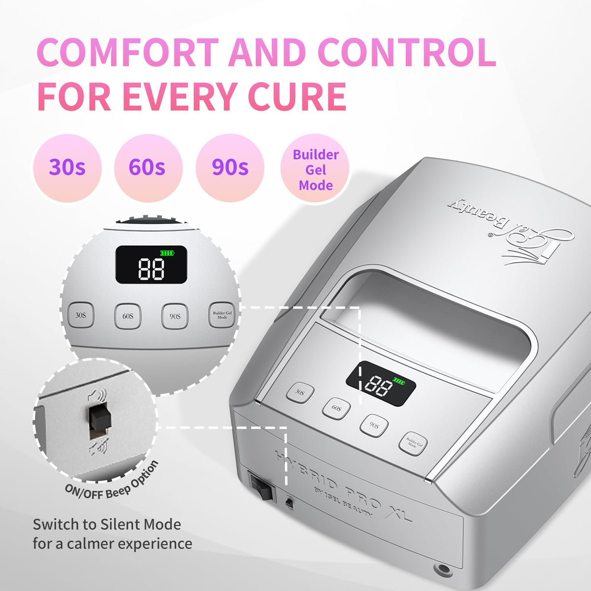Igel Beauty Hybrid Pro 3.0 XL pedicure-ready tray supports sanitation.