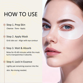 IginkI Aurova Eye Mask patches are easy to apply