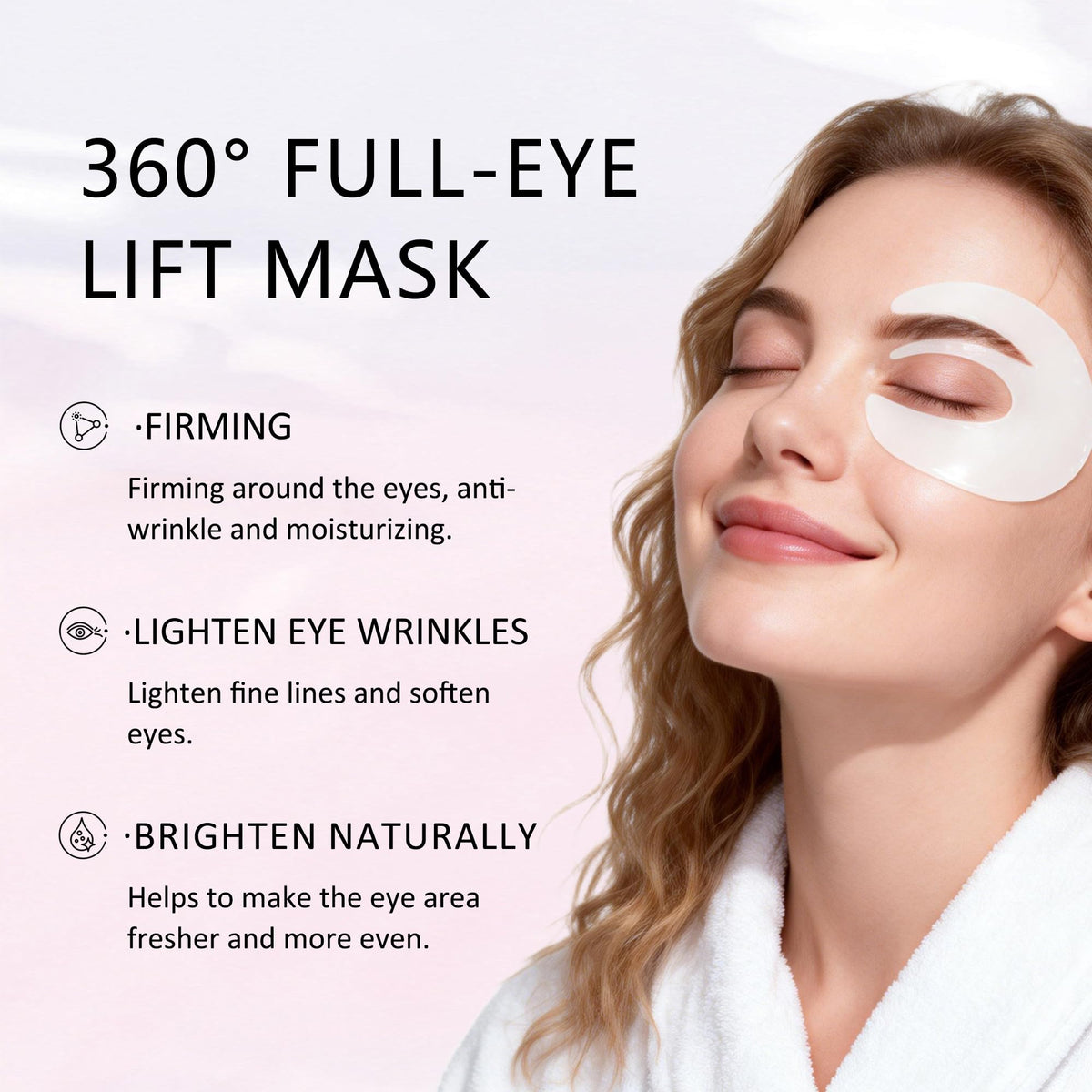 IginkI Aurova Eye Mask hydrogel technology with gentle adhesion