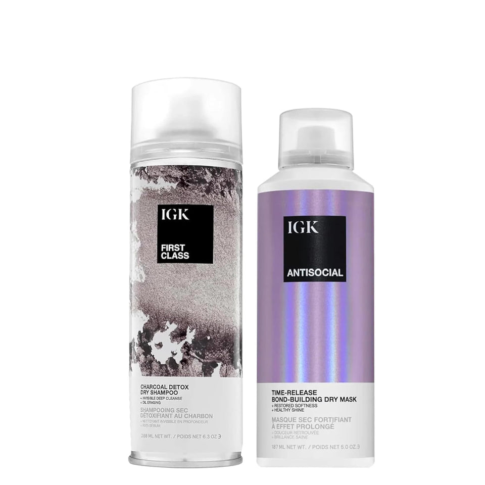 IGK Antisocial Bond-Building Dry Hair Mask bottle overnight softness