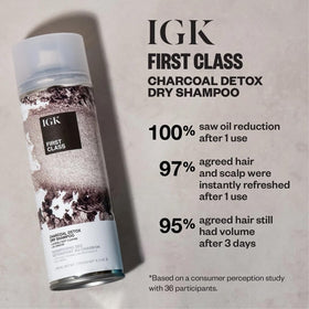 IGK Hair care set on bathroom counter ready for routine use