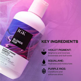 Vegan and cruelty-free badge visible on IGK Blonde Pop packaging