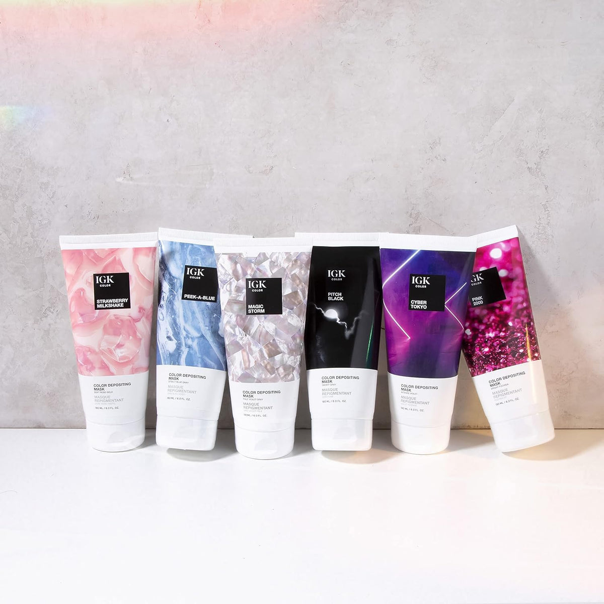 IGK Color Depositing Mask Pink 2000 color payoff depends on starting color