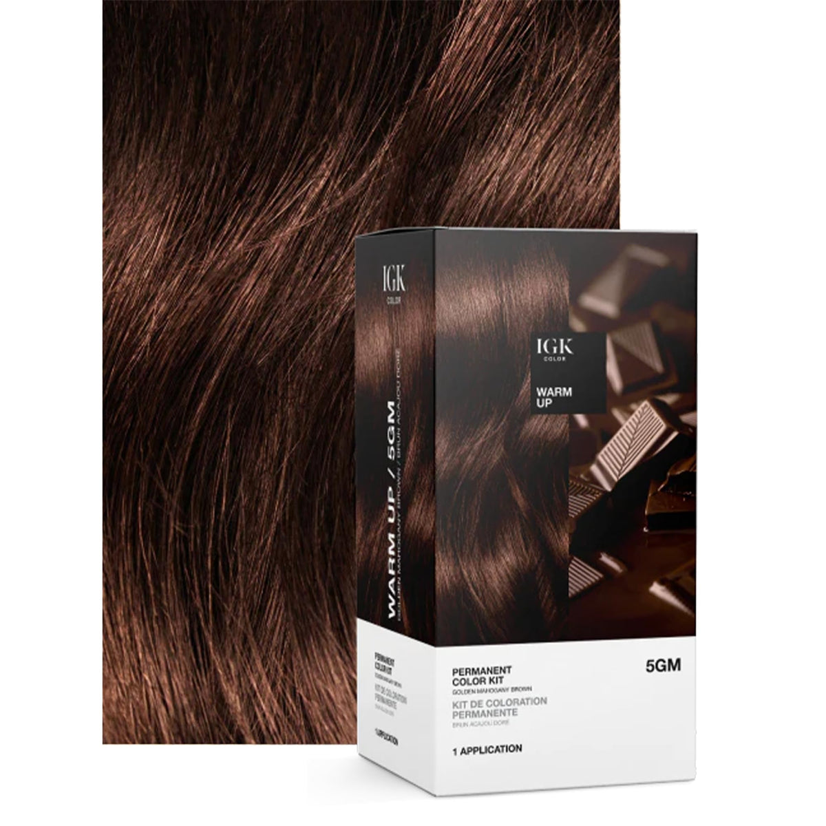 IGK Color Kit application with gloves enabling clean at-home color application