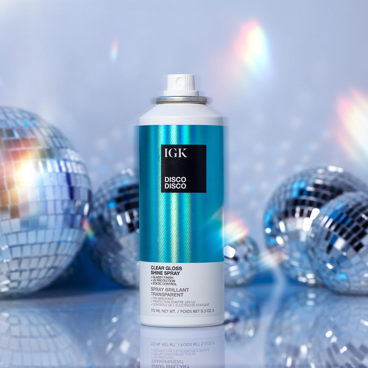 IGK Disco Disco travel spray used on the go for touch ups