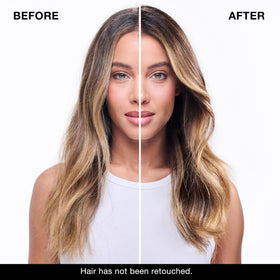IGK Disco Disco ultrafine mist sprayed onto dry hair for weightless shine