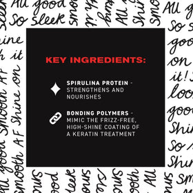 IGK GOOD BEHAVIOR heat protectant spray shielding strands during heat styling