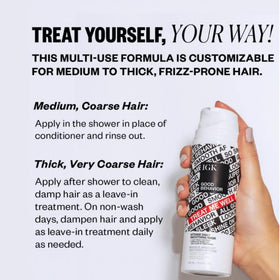 IGK Good Behavior mask hair after-application shows detangled, smoother ends.