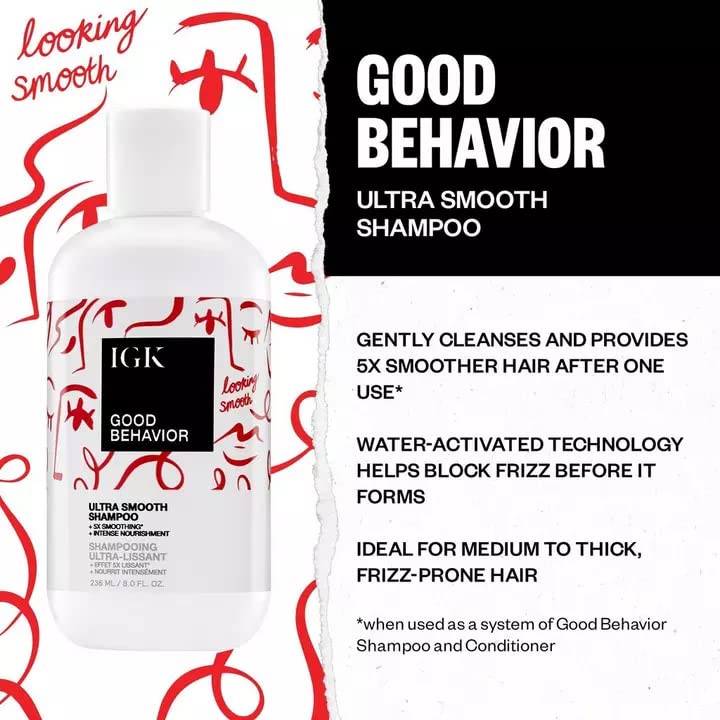 IGK GOOD BEHAVIOR frizz-block barrier forms a protective shield on damp hair