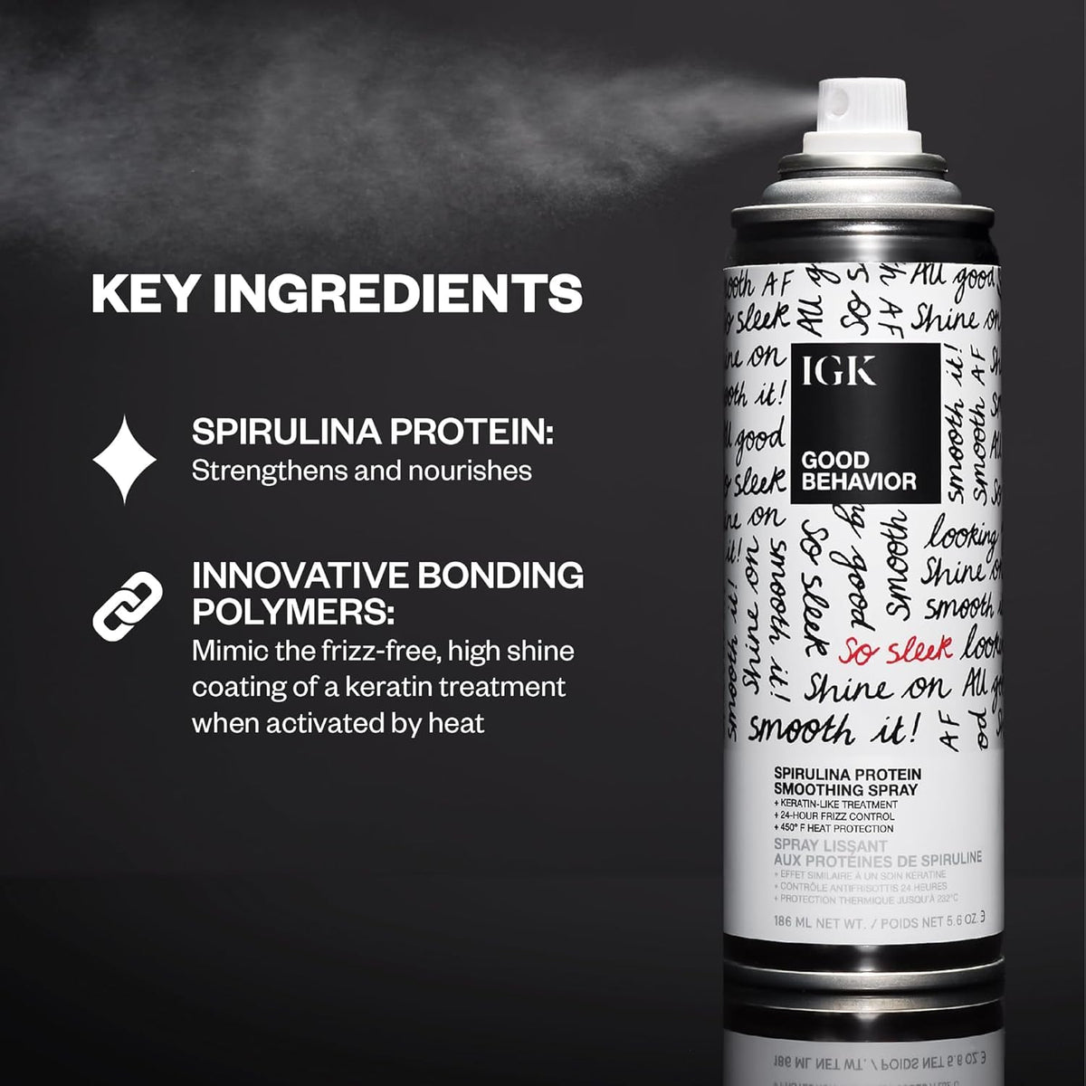 IGK Good Behavior travel set packaging shown from the side highlights TSA-friendly travel sizes