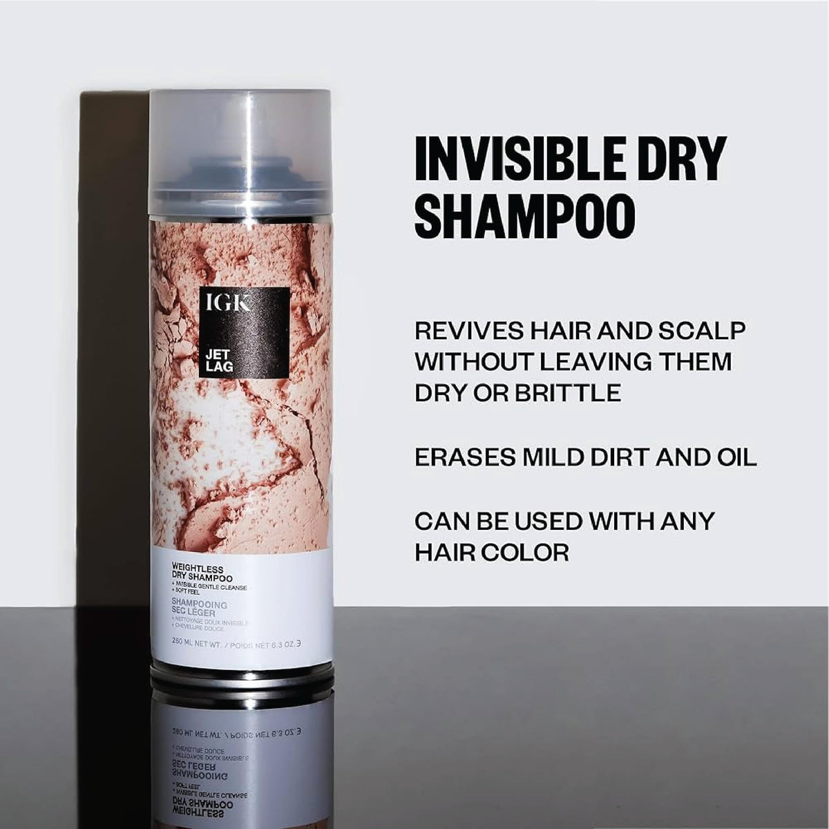 IGK Jet Lag mid-lengths for light cleansing and texture