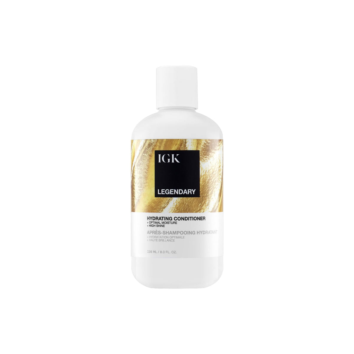 IGK Legendary Dream Hair Conditioner bottle with lightweight hydration and shine.