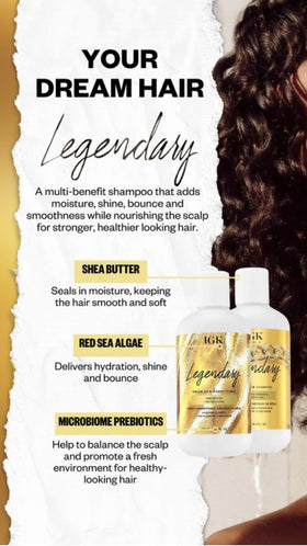 Color-treated hair gains moisture for dry ends with IGK Dream Hair Conditioner.