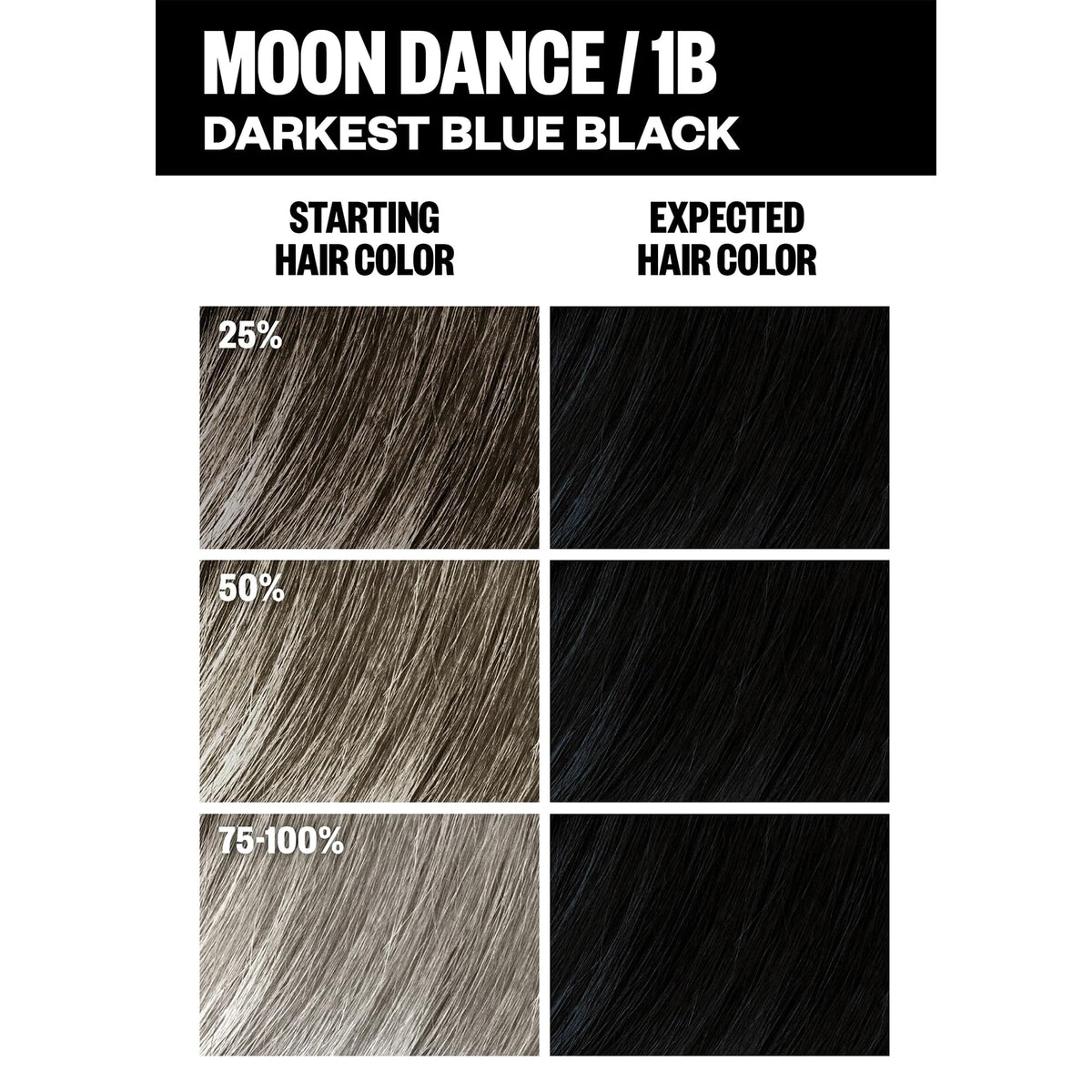 IGK Moon Dance hair being colored for blue black shade