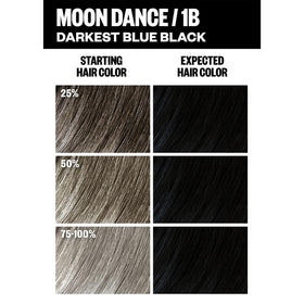 IGK Moon Dance hair being colored for blue black shade