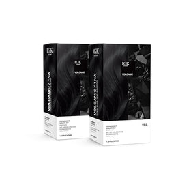 IGK Volcanic 1NA Purest Black color kit delivers deep, even shade with vibrant, long-lasting results