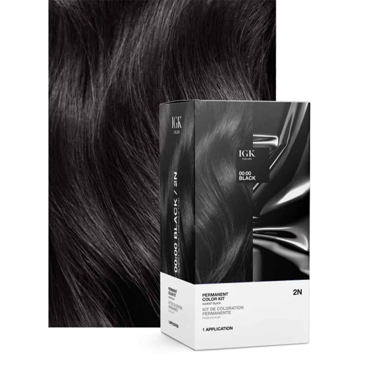 IGK 2N Black dye kit applicator designed for precise, mess-free application.