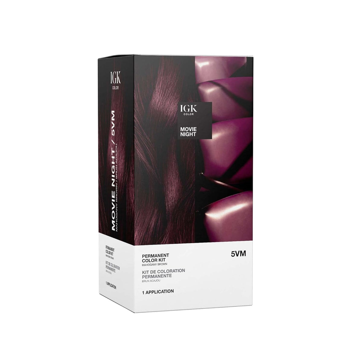 IGK color kit box for salon-grade at-home color application.