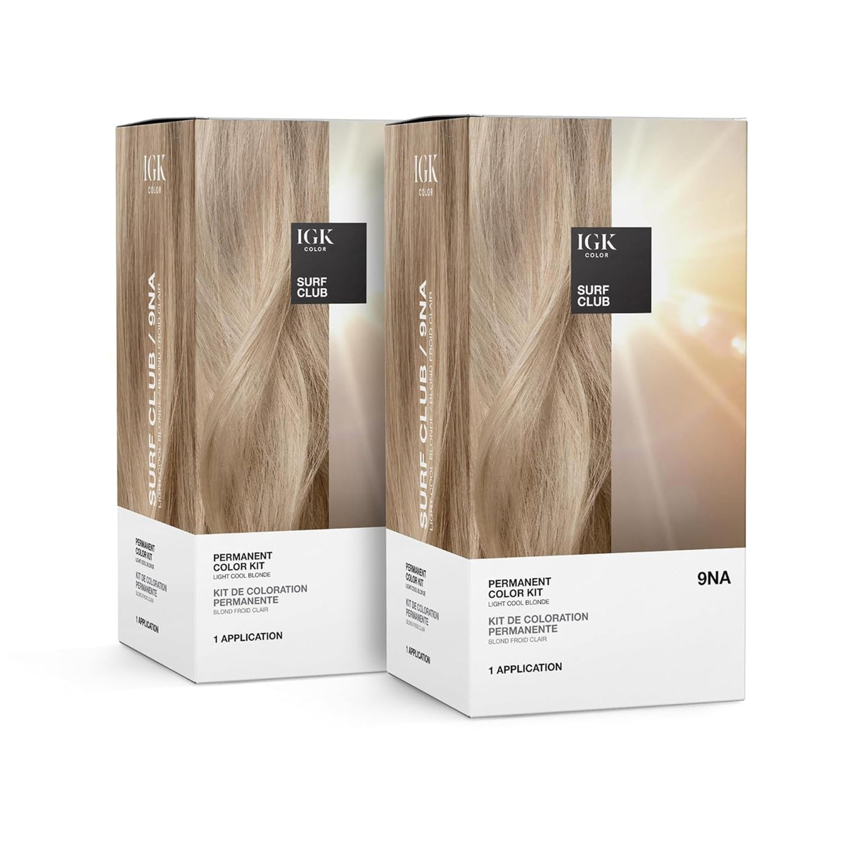 IGK Surf Club box front shows salon-grade color kit for at-home use