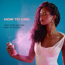 IGK Velvet Muse body application shot highlights a soft fragrance on skin.