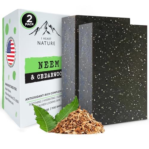 iHeart Nature Neem Soap Bar 2-Pack packshot for daily cleansing and refreshment.