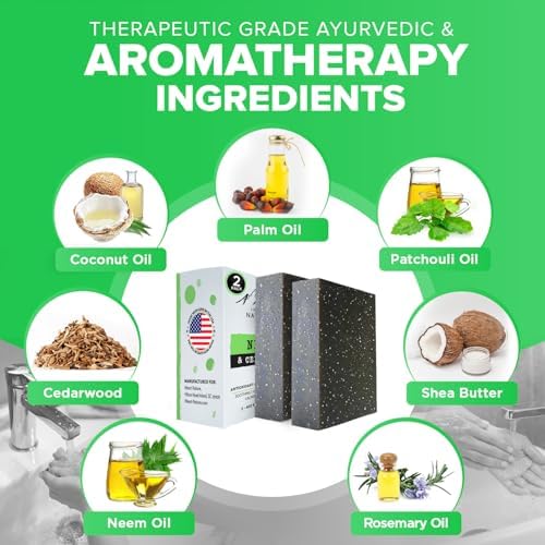 iHeart Nature Neem Soap Bar artisan batch handmade care with natural ingredients.