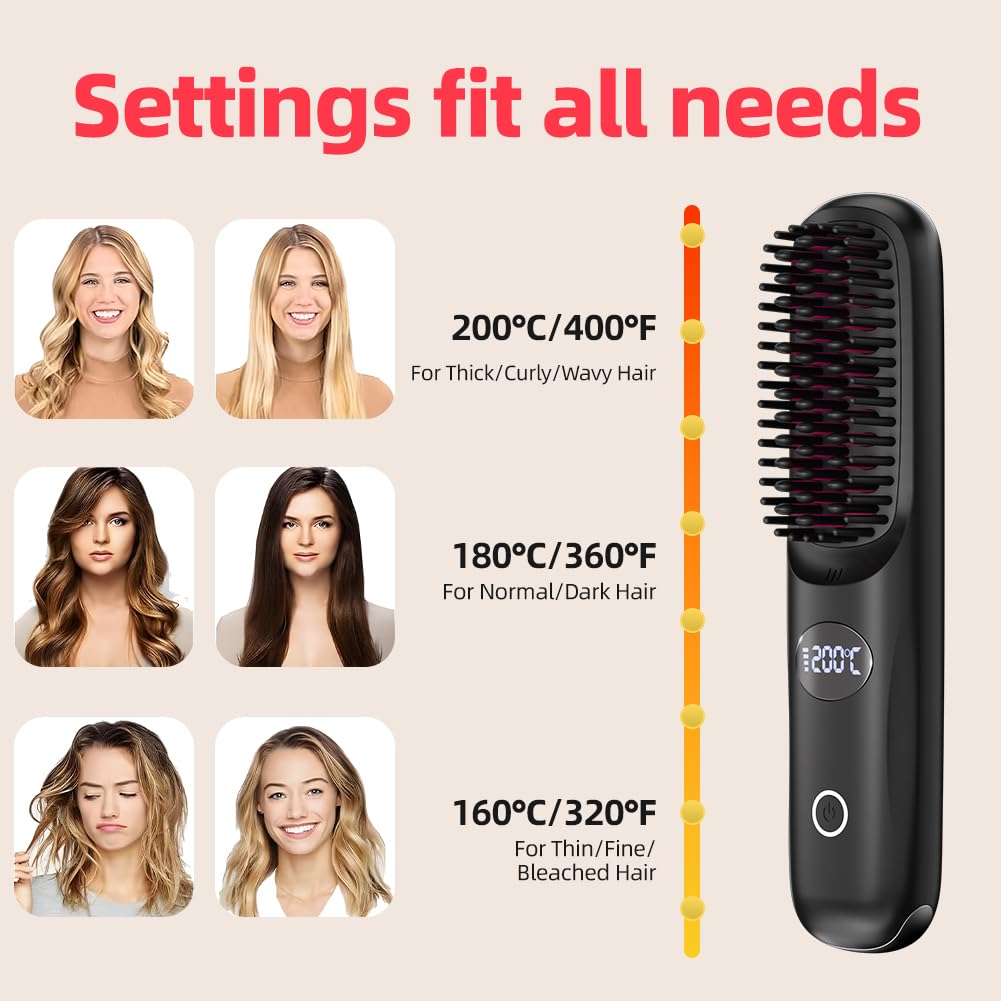 IHGVOV MCH ceramic teeth with keratin coating reduce snagging and frizz