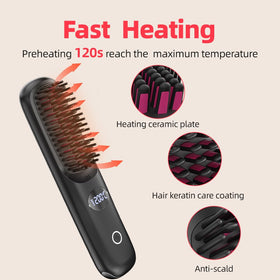 IHGVOV three-temperature settings from 120°C to 200°C for different hair types