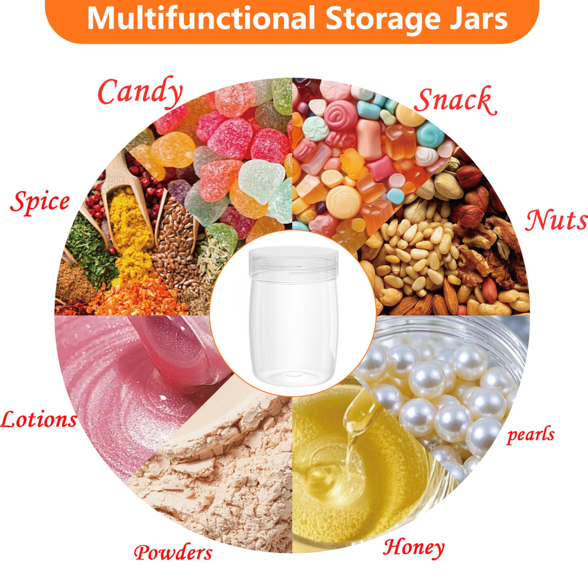 ihomecooker cosmetic container versatile jar for scrubs creams and samples.
