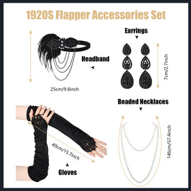 iHUFeather black dangle earrings add subtle sparkle to vintage looks