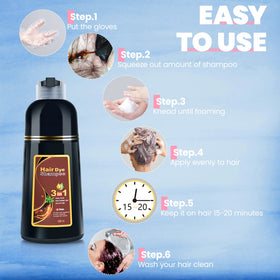 IIIMEIDU 500ml bottle emphasizes long-lasting burgundy color.