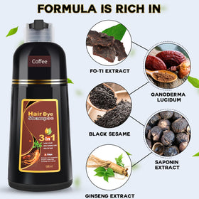 IIIMEIDU hair-dye shampoo massage demonstrates easy 5-10 minute process.