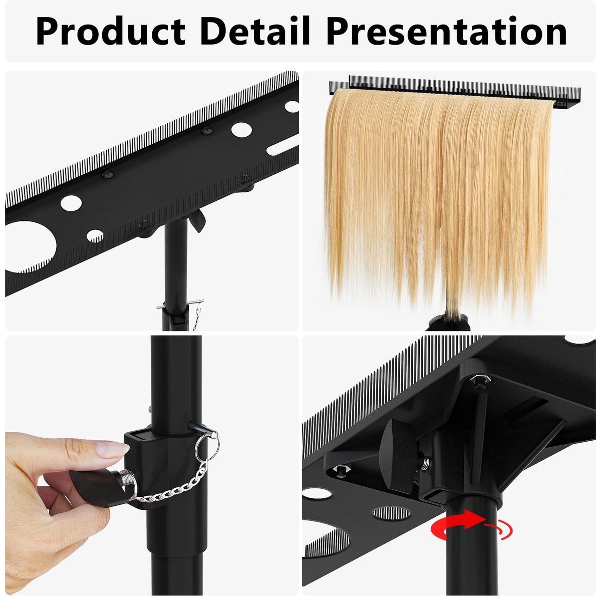 ikare rack shows tool holes to store brushes and clips neatly.