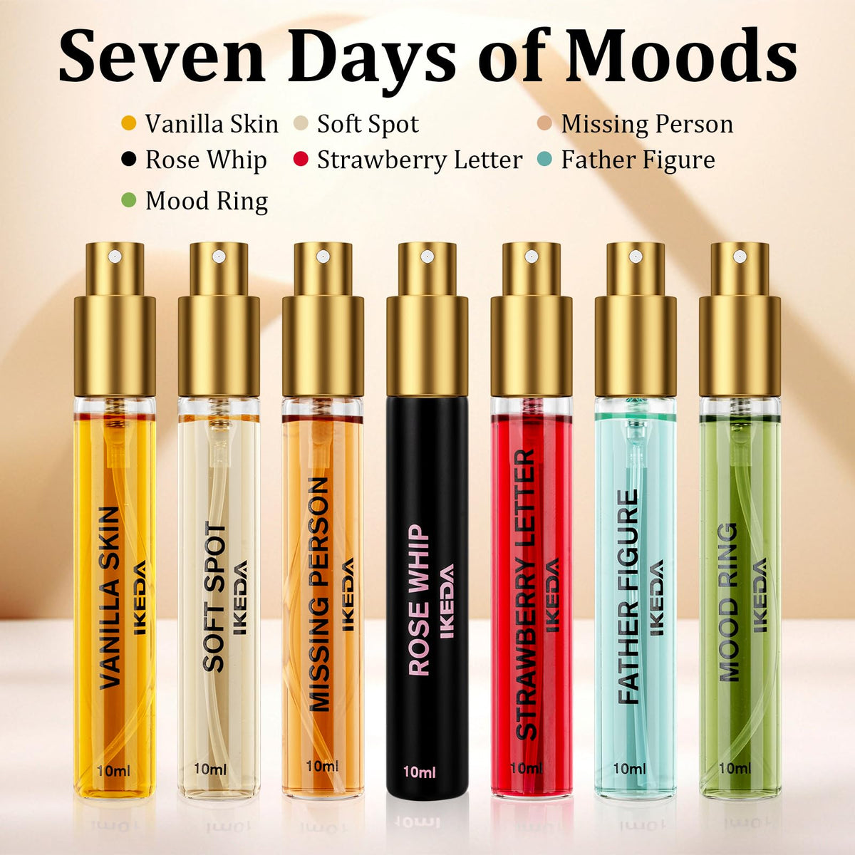 Ikeda magnetic travel case securely holds 10ml bottles for on-the-go use.